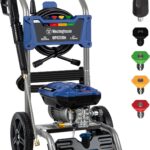 Westinghouse WPX3200e Electric Pressure Washer, 3200 Max PSI and 1.76 Max GPM, Induction Motor, Onboard Soap Tank, Spray Gun and Wand, 5 Nozzle Set, for Cars/Fences/Driveways/Homes/Patios/Furniture