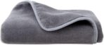 Amazon Basics Microfiber Car Drying Towel, 36"L x 25"W, Gray - Image 3