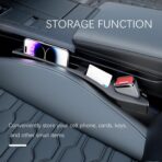 2PCS Car Seat Gap Filler Organizer,2 in 1 Car Gap Filler with Fill and Storage Function for Storing Phones Keys Cards,Universal Multifunctional No Drop Seat Guard for Cars - Image 5