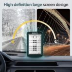 TPMS Tire Pressure Monitoring System 18 Sensors Displayed Vertically,All Tires Pressure and Temp simultaneously,Solar Power,for RV,semi Truck,Motorhome,5th Wheel,(Cap Sensor, 18 Sensors) - Image 5