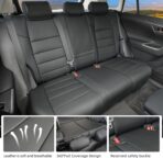 Lolcar RAV4 Seat Covers Custom Fit for Toyota RAV4(Gasoline) 2019 2020 2021 2022 2023 2024 2025 LE,XLE,XLE Premium,Limited,Airbag Compatible,Car Seat Cover Full Set for SUV, Waterproof Leather(Black) - Image 5