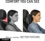 Samsonite Car Neck Pillow, Soft Memory Foam Headrest Pillow for Driving, Ergonomic Car Seat Headrest Cushion with Adjustable Strap, Breathable & Removable Cover, Neck Pain Relief, Black - Image 6