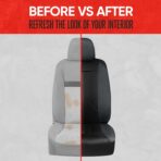 Motor Trend Gray Cloth Car Seat Covers for Front Seats – Premium Automotive Bucket Seat Covers, Made for Vehicles with Removable Headrests, Interior Covers for Car Truck Van SUV Seat Protector - Image 7