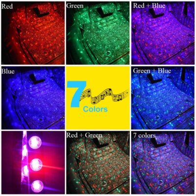 Car Interior Atmosphere Lights, USB Plug-in Romantic Stars Lights for Cars, DC 12V - Image 5