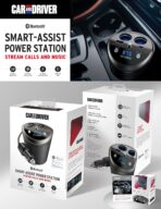 Car and Driver Smart FM Transmitter Bluetooth Cup Holder, Compatible with Alexa, Siri, and Google Assistant for Car, Dual USB-A and USB-C PD Fast-Charging Ports and Cigarette Lighter 12V Power Sockets - Image 6