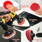 25Pcs Car Detailing Kit, Car Cleaning Kit with Drill Brushes and Interior Tools, Wheel Hub Cleaner, Polishing Pads, Auto Wax Applicator Accessories (25PCS) - Image 6