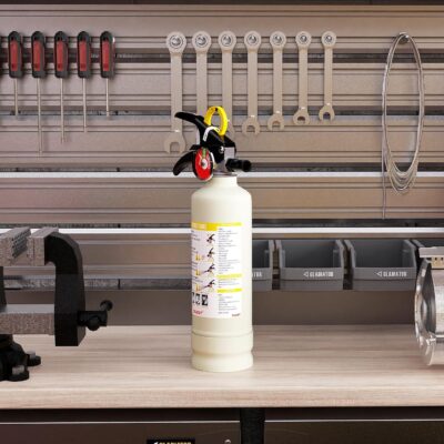 Ougist ABC Dry Powder Fire Extinguisher, 2.5lb – 1-A:10-B：C Rated for Home, Office & Vehicle, Quick Release, Easy-Grip Handle, Ideal for Electrical & Grease Fires, Car Extinguisher, Model FF1KG - Image 7