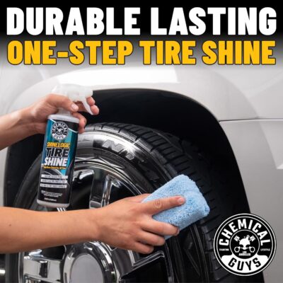 Chemical Guys ShineLogic Tire Shine Safe for Cars, Trucks, Motorcycles, RVs & More, Includes WonderWave Applicator Kit, 20 fl oz, 2 Pack - Image 2