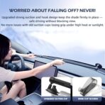 Automatic Retractable Windshield Sunshade – Strong Suction Cups, Premium Heat-Reflective Fabric, Adjustable 29.1–59.1 in, Fits Sedans, SUVs & MPVs, Tesla Model 3/Y - Image 3