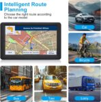 7" GPS Navigator for Car Truck RV, Car GPS Navigation System with 2026 Maps, Lifetime Free Updates, Voice Guidance, Speed & Red-Light Camera Alerts, Custom Truck Routing (Blue) - Image 2