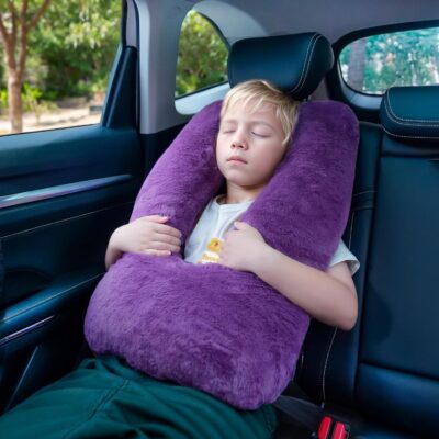 Travel Pillows for Car Back Seat U Shaped Travel Pillow Cushion Car Pillow for Family Sleeping Airplane Adults and Children Head Neck and Body Support Long Distance Journey Accessories - Image 5