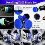 26Pcs Car Detailing Kit, Car Detailing Brush Set, Auto Detailing Drill Brush Set, Car Detailing Brushes, Car Wash Kit, Car Accessories For Men, Car Cleaning Tools Kit for Interior, Exterior, Wheels - Image 2