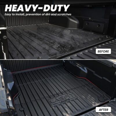LASFIT Bed Mat for Toyota 2024-2026 Tacoma (5FT/5'Bed) Truck Bed, All Weather 5 ft Rubber Car Bed Liner for Toyota Tacoma 2024 2025 2026 Accessories, TPE Trunk Mat&Bed Liner (Not Fit Drop-in Liners) - Image 4
