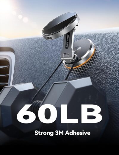 JOYROOM for MagSafe Car Mount Charger with Rotatable Charging Panel, Metal Magnetic Phone Holder, Wireless Charger for iPhone 16/15/14/13/12 - Image 7