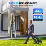 4800PSI Pressure Washer- High Power Washer with 33FT Hose, 4 Nozzles and Foam Cannon, for Home, Cars, Fences, Patio (Green) - Image 7