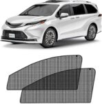 CLIM ART Magnetic Car Window Sunshade for Toyota Sienna 2021-2026, 2 Pc.Set, Side Glass Covers Screen, Block Sun Rays Curtains, Window Shield Sun Shade in Cars, Camping Accessories - MS0176