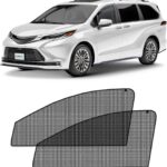 CLIM ART Magnetic Car Window Sunshade for Toyota Sienna 2021-2026, 2 Pc.Set, Side Glass Covers Screen, Block Sun Rays Curtains, Window Shield Sun Shade in Cars, Camping Accessories - MS0176