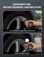 AstroAI Tire Pressure Gauge 6-170 PSI, Large 2" Easy Read Glow Dial Tire Gauge, Certified ANSI B40.1(1%) Accurate, Compatible for Bicycle, Car, SUV, Truck & Motorcycle - Image 3