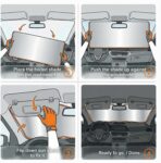 Funny Dog Car Sun Shade for Windshield - Cool Husky & French Bulldog in Hawaiian Shirts - 170T Silver Coated UV Reflector - Heat Shield for Cars, SUVs, Trucks (Standard(63"x31.5" / 160cm x 80cm)) - Image 8