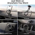 SYNCWIRE Fits MagSafe Car Mount, Magnetic Phone Holder for Car Dashboard, [Flexible Three-axis] 360° Rotation Magnetic Car Mount Strong Magnets Car Phone Holder for iPhone 17 16 15 14 Pro Max - Image 2