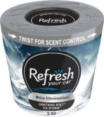 Refresh Your Car Gel Can Air Freshener, (Lightning Bolt/Ice Storm Scent, 5 oz)