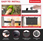 Firestone 2 Pack Retractable Automotive Sunshade Car Window Sunshades - Blocks 99% UV Rays, Lightweight & Compact Car Side Window Shade with Automatic Retract Button, Blocks Glare & Heat, Black - Image 5