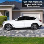 BOGAR TECH DESIGNS for BMW X4 2019-2025 Side Window Chrome Delete – Precut Vinyl Trim Overlay, Gloss Black Blackout Appearance - Image 2