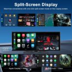 Upgraded 11" CarPlay Screen for Car, Built-in Net-Flix/YouTube/TikTok and Other Apps (No Mirroring Needed), Wireless Car Stereo for Apple Carplay & Android Auto with HD Backup Camera,OTA Updates - Image 4