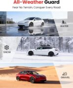 REEVAA 2026 Tesla Model 3 Highland Accessories - Mud Flaps [Protect Paint, No Drilling Required] All-Weather Splash Guard Body Kits for Model 3 Highland 2024-2026, Black (Set of 4) - Image 7