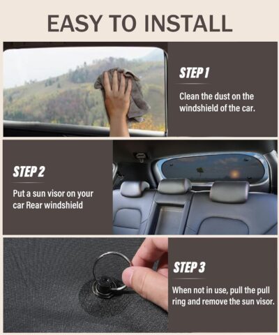 Car Window Shade for Baby - UV Protection Sun Shade for Windshield, Rear and Back Windows - Car Accessories,Cooling for Summer - Image 5