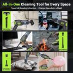 Cordless Car Vacuum Cleaner, 36000PA High Power Suction, 120W Portable Handheld Vacuum with 2×3.0Ah Batteries, Multi-Nozzle Air Duster for Car, Home, Office, Pet Hair - Image 8