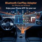 2026 2-in-1 Wireless CarPlay Adapter, Wired to Wireless Apple CarPlay & Android Auto, Mini Dongle Auto-Reconnect Fast Connect, Plug and Play iPhone iOS 10+ Android 11+, Compatible 1000+ Cars - Image 2