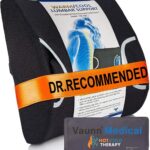 Vaunn Medical Seat Cushion, Lumbar Back Support Pillow for Office Chair with Removable Firm Insert