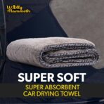 Chemical Guys Woolly Mammoth Large Microfiber Drying Towel - 36 x 25 Inch Gray, Ultra Plush Super Absorbent Car Drying Towel for Cars, Trucks, SUVs, Motorcycles, RVs, and Auto Detailing - Image 2