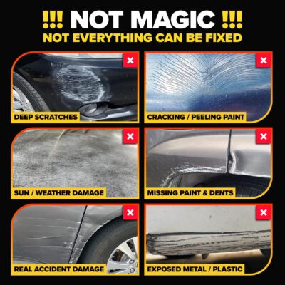 Carfidant Scratch Repair and Swirl Remover - Car Paint Scratch Remover & Restorer Kit with Buffer Pad - Polishing & Waxing Kits - Compound for Vehicles Paint Repair - 8.4 fl. Oz. - Image 5