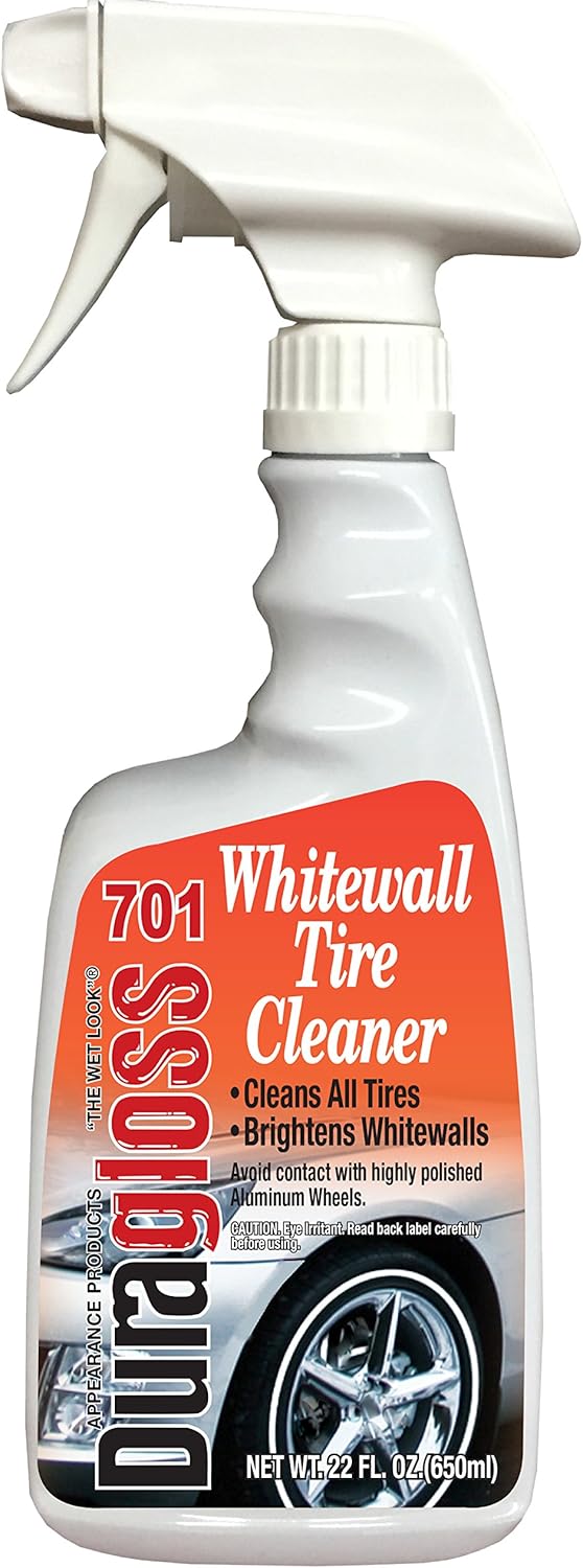 81XUVtEiMvL._AC_SL1500_.jpg Duragloss 701 Whitewall Tire Cleaner - 22 oz., White - Image 1