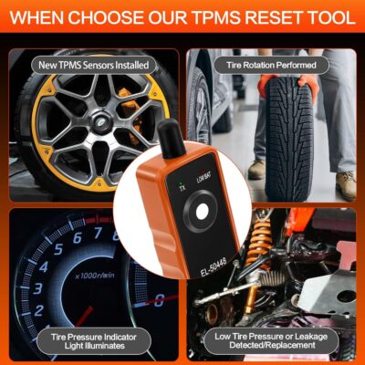 TPMS Relearn Tool for Car Tire Sensor, FIRSTOOL EL-50448 TPMS Reset Tool Tire Sensor Programmer, OEC-T5 TPMS Programming Tool Tire Pressure Sensor Reset Tool for GM Series Vehicles 2006-2026 - Image 7
