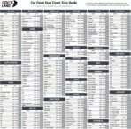 Coverland Custom Fit Car Seat Covers for Car Compatible with [Accord, Camry, Civic, Malibu, Taurus, Focus, Sonata, Altima] Premium Waterproof Non-Slip Interior Protector [Front Black- Size Chart A10] - Image 2