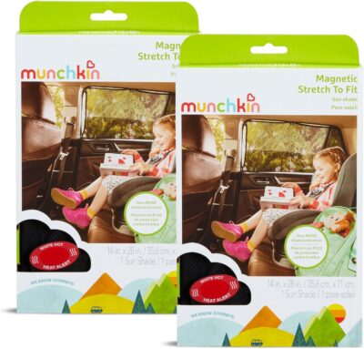 Munchkin® Brica® Magnetic Stretch to Fit™ Sun Shade, Black, 2 Pack - Image 7