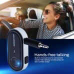 Monster Bluetooth Audio Receiver, Aux Bluetooth Adapter with 3.5mm Jack, Hands-Free Calls, Siri & Google Voice Compatible, for Home Stereo, Headphones & Car Connectivity - Image 3