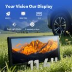 OTTOCAST OttoScreen AI, 11.4" Portable CarPlay Screen for Car with YouTube and Backup Camera for iPhone(iOS 8+) Android Auto(Android 11+), Built-in Apps, Voice Control, Android 15 OS - Image 8