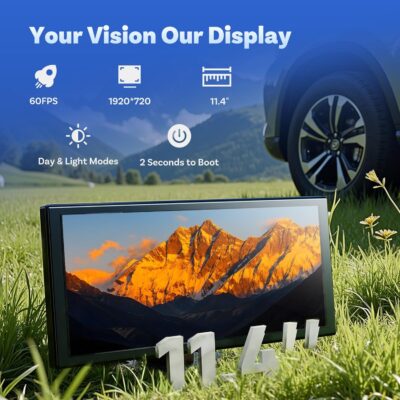 OTTOCAST OttoScreen AI, 11.4" Portable CarPlay Screen for Car with YouTube and Backup Camera for iPhone(iOS 8+) Android Auto(Android 11+), Built-in Apps, Voice Control, Android 15 OS - Image 8