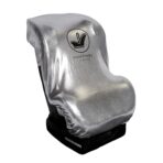 J.L. Childress Cooling Car Seat Heat Shield & Sun Shade Cover - Heat Protector & Cooler for Baby Car Seat, Reflective Summer Protection, Travel Accessories, Blocks UV Rays - Silver