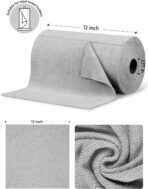Fantasticlean Microfiber Cleaning Cloth Roll -75 Pack, Tear Away Microfiber Towels, 12" x 12", Reusable, Washable, Scratch Free, Ultra Absorbent Dishcloth for All-Around Cleaning Supplies (Grey) - Image 7
