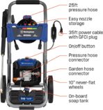 Westinghouse WPX3000e Electric Pressure Washer, 3000 Max PSI and 1.76 Max GPM, Induction Motor, Onboard Soap Tank, Spray Gun and Wand, 5 Nozzle Set, for Cars/Fences/Driveways/Homes/Patios/Furniture - Image 4