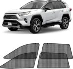 CLIM ART Magnetic Car Window Shades for Toyota RAV4 2019-2025 – Custom-Fit Sun Blocker Curtains, Side Window Covers, Essential Car Accessories for Camping, Baby, and Privacy Protection - MS0238