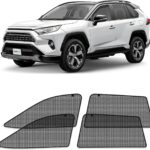 CLIM ART Magnetic Car Window Shades for Toyota RAV4 2019-2025 – Custom-Fit Sun Blocker Curtains, Side Window Covers, Essential Car Accessories for Camping, Baby, and Privacy Protection - MS0238