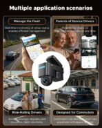 Volam 4G LTE Cellular Dash Cam with Live Streaming & GPS Tracking - Dual Car Security Camera with Remote Live View,Cloud Storage,AI Motion Detection,Sentry Mode, Anti-Theft Protection for Vandalism - Image 2