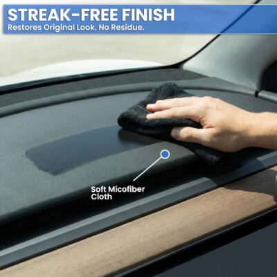 EVEO Total Car Interior Cleaner Kit - Interior Car Cleaner, Car Seat Cleaner & Car Cleaning Supplies - Car Screen Cleaner, Interior Car Cleaning kit for Leather, Vinyl, Glass & Plastic & More - 16oz - Image 4