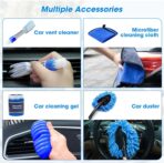 25PCS Car Cleaning Kit, Car Detailing Kit Interior with High Power Handheld Vacuum Cleaner, Windshield Cleaner, Cleaning Gel, Professional Auto Accessories for Men, Women - Image 6